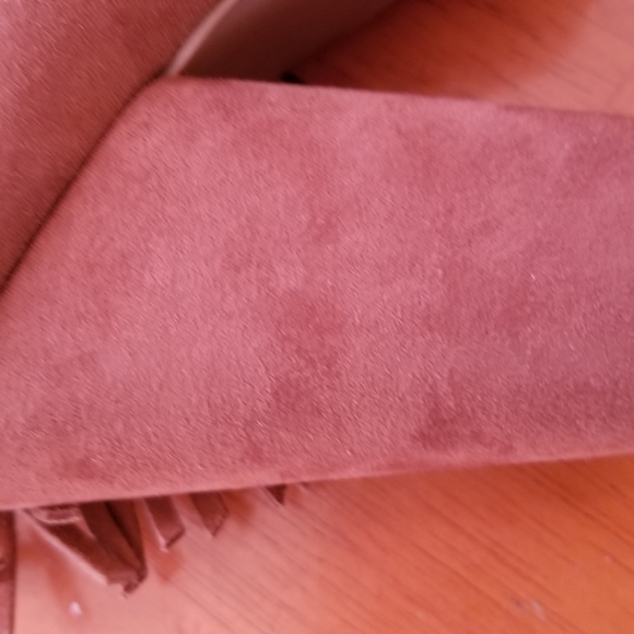 Mossimo ankle boots peep toe fringe design - Picture 12 of 16